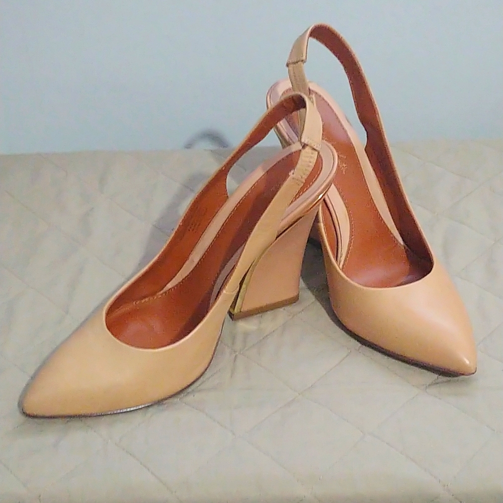 Charles and Keith Nude Heeled Shoes